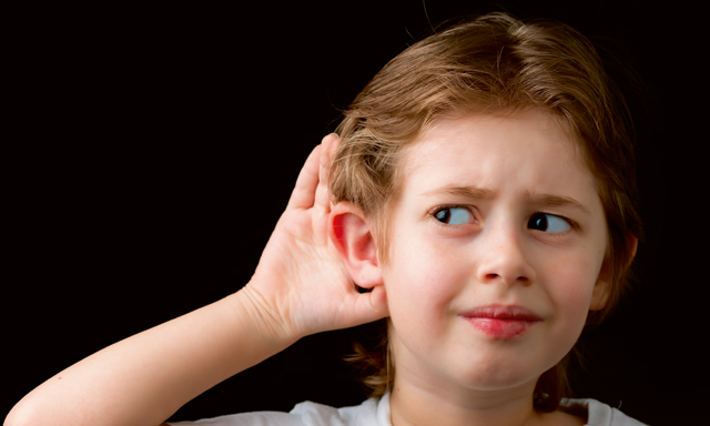 kid with hearing loss